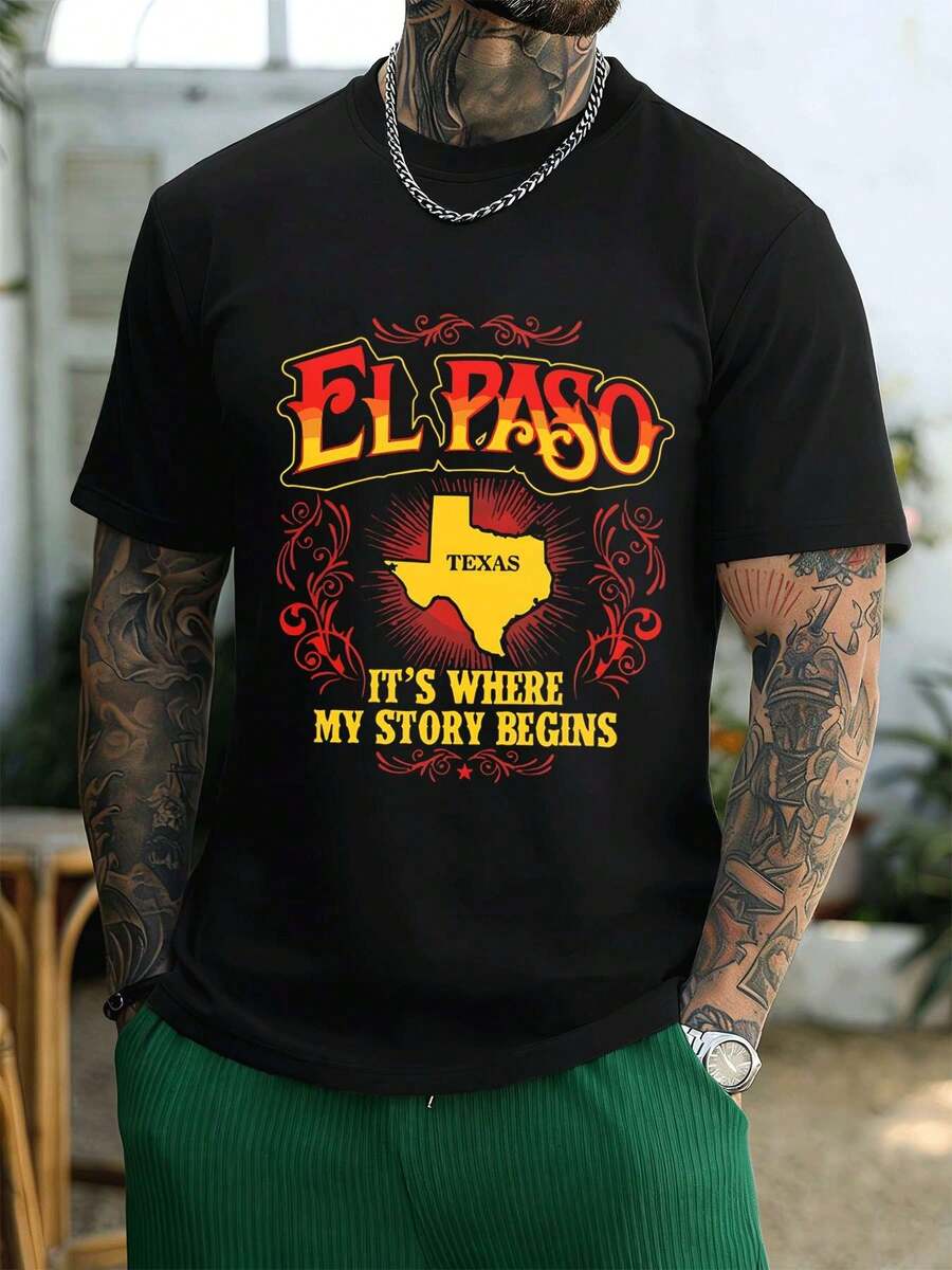 Men T-Shirts - Black - View 1