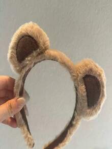 1 Fashionable Cartoon Plush Bear Ear Animal Ear Headband Dress-Up Headwear Hair Accessory - Multicolor - View 6