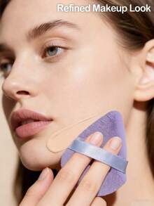 Bộ bông trang điểm đa hình màu tím 4/8/16 miếng, 3 loại bông phấn tam giác khác nhau, bông tán phấn mềm mại, không chứa latex, giúp tán kem nền, che khuyết điểm và tạo khối mắt hoàn hảo, có thể tái sử dụng và dễ dàng vệ sinh. Dụng cụ trang điểm màu tím dễ vệ sinh. - Nhiều màu - Xem 3