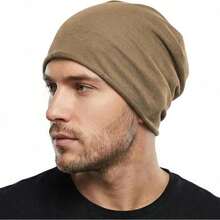 1/2pcs Pleated Beanie Hat, Women Spring/Summer Korean Style Single Layer Knitted Cap, Versatile Ear Warmer Turban Hat - Solid Color - View 8