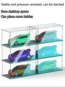 1pc High Transparency Acrylic Display Box, Acrylic Material, Suitable For Anime, Action Figures, Building Blocks, Blind Boxes, Car Models, Streetscapes, Dust Covers, Storage Boxes. One-Piece Acrylic Dust-Proof Cover For Action Figures And Model Collections. High Clarity Storage Box, Acrylic Box, Glue-Free Assembled Display Box, Action Figure And Collectible Dust Cover. - 1PC - View 11