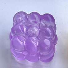 1个超薄挤压麦芽减压魔方玩具，柔软慢回弹水魔方玩具，葡萄纹理，慢回弹，耐用，适合青少年/成人，节日/生日礼物，万圣节礼物，圣诞节礼物，平安夜礼物 - 彩色 - 查看 12