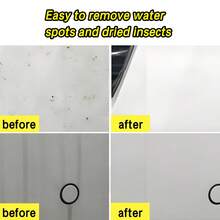 HGKJ终极车蜡清洁剂和保护剂 - 二合一汽车漆面清洁剂和保护剂，划痕修复和光泽增强，持久疏水性车蜡，适用于车辆细节处理和漆面护理，适用于所有汽车颜色和类型 - 多色 - 查看 5