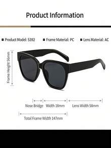 1 chiếc kính mắt mèo kiểu retro Châu Âu và Mỹ thời trang Y2K, kính thời trang đường phố đa năng nhẹ bằng nhựa PC (polycarbonate) với họa tiết da báo và thiết kế Bohemian. - Nhiều màu - Xem 5