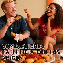 Freidora de Aire Inteligente Multifuncional de 1 pieza - Capacidad de 6L, Horneado de Alta Temperatura a 200°, Cesta de Freír Extraíble, Pantalla Digital y Temporizador, Cocina sin Grasa y sin Aceite, Adecuada para Pizza, Camarones, Bistec, Pollo Frito - Tipo de Enchufe A USA (110-127V) - Ver 2