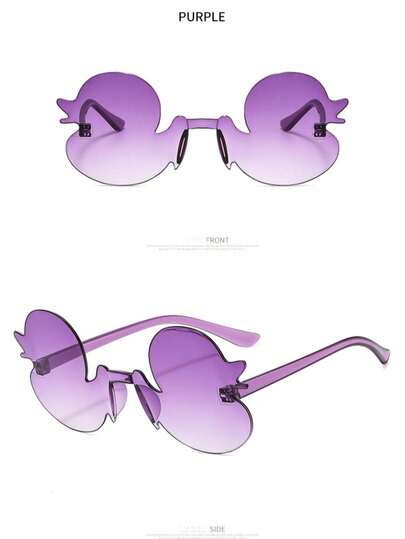 1pc Colorful Duck Decor Glasses, Funny Party Glasses Suitable For Halloween, Christmas, Birthday Celebrations, Perfect Party Glasses, Creative Accessory, Ideal For Themed Events And Holiday Gatherings, Unisex Fashion Glasses, Shades