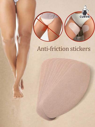 10 chiếc băng quấn đùi chống cọ xát cỡ lớn, miếng bảo vệ đùi co giãn, trong suốt, vô hình dành cho nam và nữ, phù hợp cho mọi mùa.