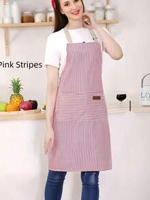 1 chiếc tạp dề điều chỉnh được với 2 túi, tạp dề đầu bếp nhà hàng, dây đeo cổ và dây buộc eo có thể điều chỉnh, phù hợp cho cả nam và nữ. - Nhiều màu - Xem 4
