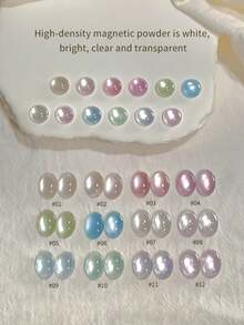 annies 5g 12 Colors Ice Crystal Jelly Cat Eye Gel Polish, Holographic Shiny Cat Eye Gel, Soak Off UV LED Nail Art Gel For Salon Home DIY Manicure 1pc/12pcs - 彩色 - 查看 6