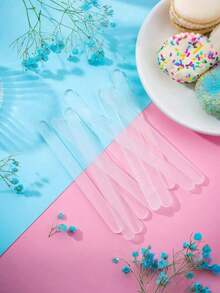 1/10/20pcs Reusable Acrylic Popsicle Mold, Ice Cream Stick, Cake Pop, Mirror Ice Pop Stick, Homemade Ice Cream Cake Lollipop Mold For Party Craft - Multicolor - View 5