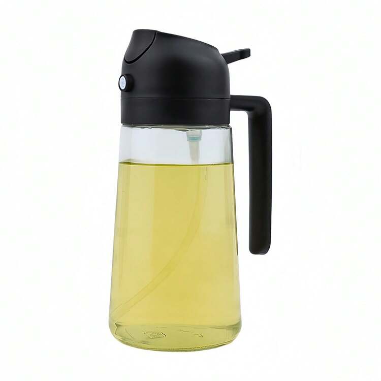 Bình đựng dầu ăn bằng nhựa hai đầu chống rò rỉ 470ml với vòi bóp, thích hợp cho nấu ăn, chiên rán, làm nước sốt salad, nướng, dùng nồi chiên không dầu, dã ngoại ngoài trời, nhà bếp gia đình, dễ vệ sinh và bền. - Xem 13