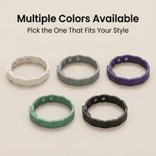 1pc Sports Waterproof Silicone Bracelet, Indoor/Outdoor Running Negative Ion Energy Wristband, Gift For Men, Women, Students, Couples, Accessory - Multicolor - View 8