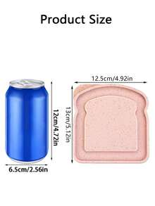 1pc/4pcs Sandwich Box Container, Reusable Bento Box, Toast-Shaped Lunch Box With Lid, Can Hold Salad, Fruit And Vegetables, Bread, Snacks, Suitable For Office, School, Picnic, Camping, Party, Etc., Perfect As A Gift For Family And Friends - View 10