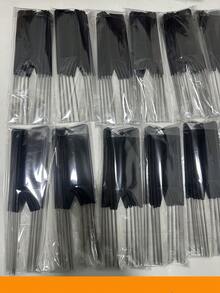 2/5/10支装染发尾梳，美发梳，梳子，美发工具，美发产品及配件，适用于理发店，美发旅行必备 - 黑色 - 查看 7