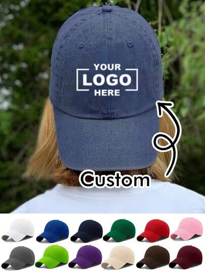 Personaliseerbare baseballpetten (tekst/afbeeldingen) - Unisex, verstelbaar en verkrijgbaar in meerdere kleuren. Deze petten zijn voorzien van Engelse letters en zijn geschikt voor zowel mannen als vrouwen. Je kunt er elke gewenste afbeelding direct op laten drukken.