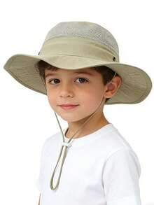 男士夏季遮阳帽，防紫外线，透气镂空遮阳帽，渔夫帽 - 彩色 - 查看 7