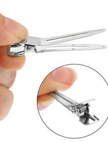 Bộ 60/30/20/10 kẹp định hình tóc mái kiểu miệng vịt, kẹp tạo kiểu tóc chuyên nghiệp, kẹp uốn và nhuộm tóc tại salon, kẹp uốn tóc liền mạch, kẹp tóc cá sấu lò xo kim loại. - kẹp - Xem 8