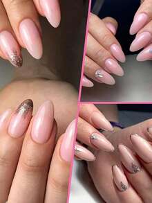 120 móng giả tròn trong suốt, cỡ trung bình, 12 kích cỡ, phù hợp cho tiệm nail và tự làm tại nhà. - Trong sáng - Xem 5