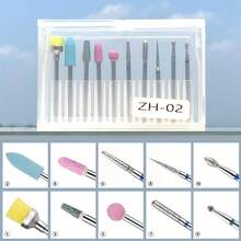 10/30pcs Diamond Nail Drill Bits Set For Electric Nail File, Professional Manicure Pedicure Cuticle Remover Cuticle Cutter Nail Art Tools Home Use Salon - Multicolor - View 3