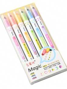 Nhanh khô Đường viền Tài khoản Hand Bút đánh dấu Dễ thương Dợn sóng Bút Highlighter Đối với Học sinh Tay Vẽ , Sợi dây Đánh dấu , Hình hoa & Cong Bút - Nhiều màu - Xem 11