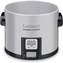 Cuisinart 3.5 Quart Programmable Slow Cooker, Brushed Stainless Steel PSC-350 - 白色 - 查看 2