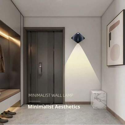 ضوء ليلي بمستشعر حركة | تصميم سمكة الشيطان | مثالي للخزائن والخزانات والغرف والممرات والمطابخ | تركيب مغناطيسي | مصباح LED لاسلكي ذكي للإضاءة الداخلية | لا يتطلب أي أسلاك