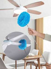 Extendable Feather Duster With Long Handle, Washable Microfiber Static Dusting Brush, Bendable Head Cleaner For High Ceiling, Furniture, Blinds, Cars And Household Cleaning - Multicolor - View 3