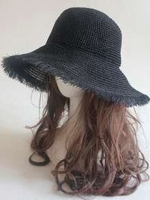 1 chiếc mũ rộng vành chống nắng cho nữ, thích hợp cho kỳ nghỉ biển, mùa xuân/hè. - Nhiều màu - Xem 14