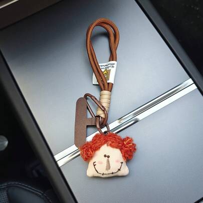 1 chiếc dây đeo cổ tay điện thoại sáng tạo với mặt dây chuyền hình cô gái tóc cam, dây đeo dày chống thất lạc đa chức năng dành cho điện thoại thông minh, cũng có thể dùng làm phụ kiện túi xách hoặc móc khóa (Không phải đồ chơi)