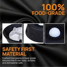 1 quả bóng liếm chống trượt cho chó, bát ăn chậm giảm lo âu có bóng lăn, đồ chơi thảm liếm bằng silicon, phù hợp cho mọi loại chó và mèo, bát liếm chống tràn, đồ chơi liếm tương tác. - đen - Xem 4