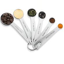 6PCS Spoon Set, Dry And Wet Ingredient Measuring Spoon, With Metric And Imperial Scales, Stackable Kitchen Tool Set, Suitable For Liquids, Solids, And Powders, With Portable Hooks - Baking Accessories, Cooking Accessories, Kitchen Small Tools - Multicolor - View 12
