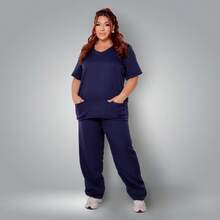 Plus Size Co-Ords - Màu xanh lam - Xem 8
