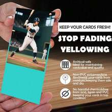 100/300pcs Transparent Card Sleeves, Top-Loading Card Protectors, Clear Card Collecting Holders, Tarot Card Sleeves, PVC Trading Card Sleeves, Sports Cards, Football Cards, Gaming Cards, Trading Card Penny Sleeves, Baseball Card Holders YYSZ - 彩色 - 查看 1