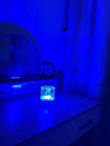 1 قطعة ضوء إسقاط LED بتأثير موجة مائية، بلمس/تحكم عن بعد، يعمل بالطاقة USB، تغيير 16 لون، إضاءة ليلية محمولة، ديكور غرفة النوم وهدية استرخاء، خالق جو سماء النجوم المدمجة، مصباح سرير - متعدد الألوان - مشاهدة 1