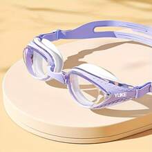 1 Pair Professional High Definition Anti-Fog Waterproof Swimming Glasses For Men And Women - Comfortable, Replaceable Nose Bridge, White Frame Clear Vision - Ideal For Swimming - [白色的] - 查看 10