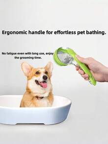 Ergonomic Pet Bath Brush, Leak-Proof Shampoo Dispenser For Dogs And Cats - View 8