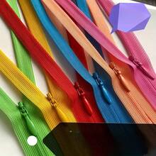 20pcs #3 Nylon Invisible Zippers, Closed-End Zippers Suitable For Dresses, Clothing Pockets, Bags, Pillows - Multiple Sizes Available - Mixed 20pc - View 12
