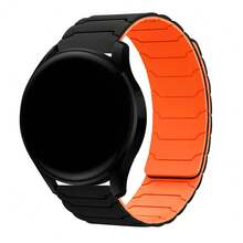 Dây đeo đồng hồ từ tính, dây đeo silicon 18mm 20mm 22mm cho đồng hồ thông minh, dây đeo cổ tay tháo nhanh có thể điều chỉnh, khóa từ tính, tương thích với Galaxy Gear S2 S3 GT2 Fenix 5S Plus - ánh sao có màu cam - Xem 15
