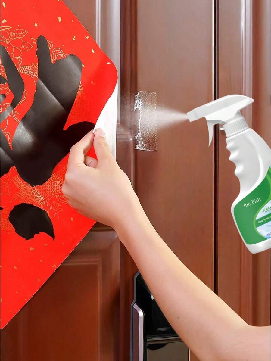 JUE FISH 胶水去除剂；胶水和粘合剂去除剂；胶水去除喷雾剂能有效溶解各种胶水、胶带残留物和标签粘合剂，轻松恢复清洁表面，且不会损伤汽车、玻璃、塑料和其他材料的表面。适用于包括玻璃、塑料、金属在内的各种表面，不留痕迹。