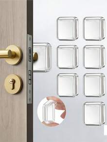 1/2/3/4 Piezas Almohadillas Tope de Puerta Anticolisión - Protectores de Pared Autoadhesivos sin Taladro, Almohadillas Amortiguadoras Especiales para Refrigeradores, Gabinetes, Puertas de Oficina y Hogar, Reutilizables, Cinta Adhesiva Fuerte, Reducción de Ruido y Prevención de Daños - multicolor - Ver 6