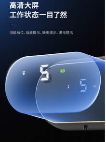 1个自动泡沫皂液器，壁挂式智能液体皂液器，带USB充电、液位检测和电池电量显示。 - 查看 5