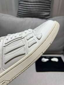 Giày thể thao cổ thấp Skel-Top mới năm 2026, giày casual thoải mái, cổ điển, chống trơn trượt, nhẹ, giày trượt ván unisex, quà tặng cổ thấp kèm hộp. - trắng - Xem 3