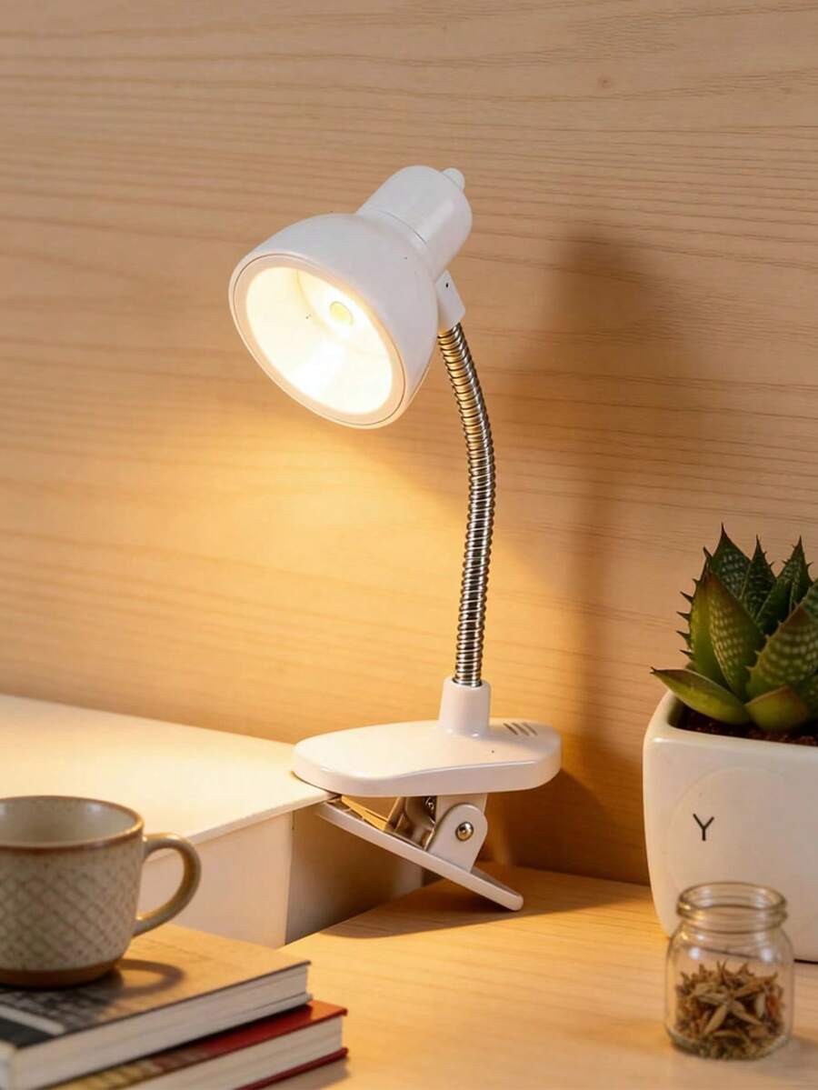 Creative LED Mini Desk Lamp, Warm Light With Clip, Compact And Portable For Bedroom, Dorm, Room, Living Room, Study, Eye-Caring Reading Lamp, Bedside Lamp, Tabletop Ambient Light - Clip Lamp - View 1