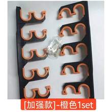 6杆壁挂式鱼竿架，重型防锈防刮擦渔具收纳架，交错式设计，通用型，安装简便，节省空间，适用于车库、棚屋、钓鱼室、地下室，钓鱼爱好者的必备品。 - 彩色 - 查看 11