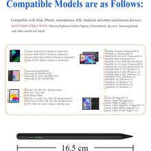 新款可充电磁性触控笔，主动式触控笔，兼容iPad，通用电容式触控笔，适用于安卓和Windows平板电脑 - 彩色 - 查看 7