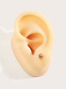 1 đôi bông tai hình bướm và trăng thời trang, phù hợp cho nữ giới đeo hàng ngày. - Nhiều màu - Xem 5