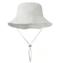 女士抽绳饰边渔夫帽，可调节下巴带设计，做旧效果，柔软面料，防晒防风，时尚百搭，适合旅行、海滩、度假、日常休闲穿着 - 彩色 - 查看 9