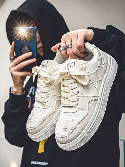 新款休闲鞋厚底透气男鞋复古低帮鞋明星设计男女通用百搭运动鞋户外运动鞋