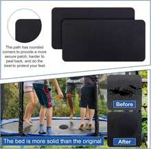 Gosknor 6pcs Trampoline Patch Repair Kit, 3 Styles Patches Self-Adhesive Trampoline Patch Trampoline Mat Repair Kit Trampoline Accessories For Repair Holes Or Tears In Trampoline Mats - White - View 4