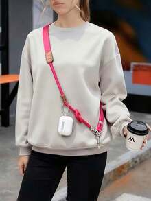 2026升级版编织可调节挂绳，柔软挂带，适用于手机、包包，多功能加厚金属扣项链 - A - 查看 3